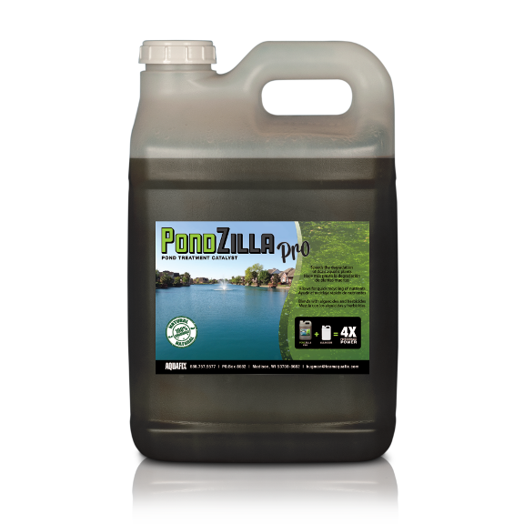 PondZilla Pro will clarify the water column and improve the effectiveness of your algaecide.
