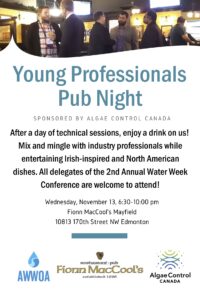 Poster AWWOA Young Professional's Pub Night Nov 2019